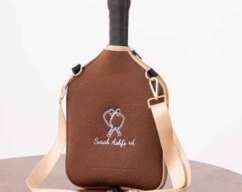Personalized Embroidered Pickleball Paddle Bag Special Gift for Pickleball Lover Pickleball Mom Gift 260308