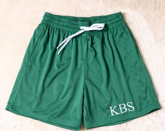 Custom Embroidered Monogram Basketball Shorts Vintage Quick Dry Gym Shorts Personalized Gift for Coach Bachelor Party Gifts 2602282
