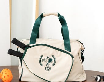 Personalized Pickleball Bag Custom Monogram Duffel Embroidered Tote Gift for Pickleball Lovers Pickleball Mom Gift 25081204