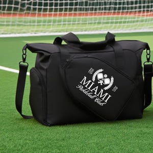 Personalized Pickleball Bag Custom Monogram Duffel Embroidered Tote Pickleball Purse Gift for Pickleball Players The Bach Club Gift 250819