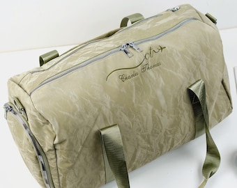 Custom Weekender Bag with Name Personalized Embroidered Duffle Bag For Women Travel Bag for Him Gift for Husband Christmas gifts 080704