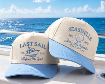 Custom Trucker Hat for women Personalized Beach Bachelorette Trucker Hats Girls Trip Gift Bridesmaid Party Favors LXY1607