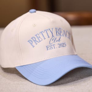 Custom Trucker Hat for women, Bachelorette Party Hats, Team Bride Caps, Bachelor Hats, Bride Squad Hat, Light blue hat 25072501