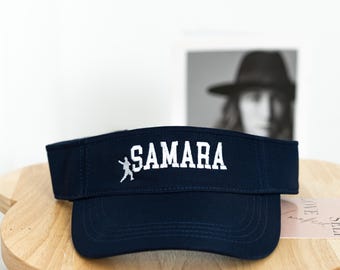 Custom Embroidered Visor With Your Text Personalized Womens Visor Beach Vacation Sun Hat  Minimalist Solid Sports Cap 250817