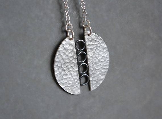 Sterling silver necklace. Silver necklace. Silver pendant. | Etsy
