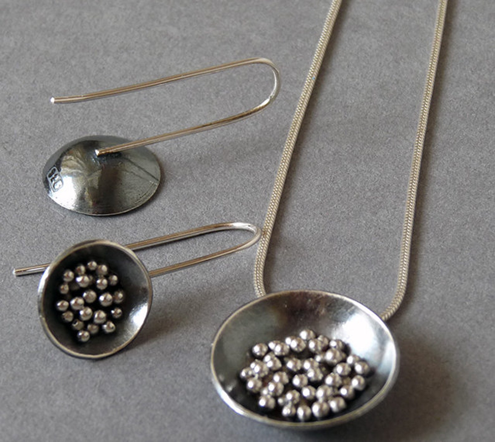 Sterling Silver Necklace and Earrings Set. Silver Jewellery. Etsy