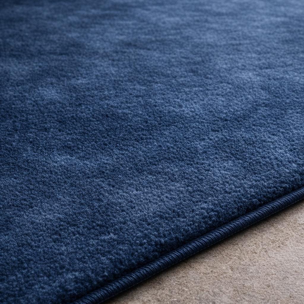 Solid Blue Rugs Hand Tufted Solid Blue Rug 8x10 9x12 12x18 – Luxury Plush Navy Area Rug ...