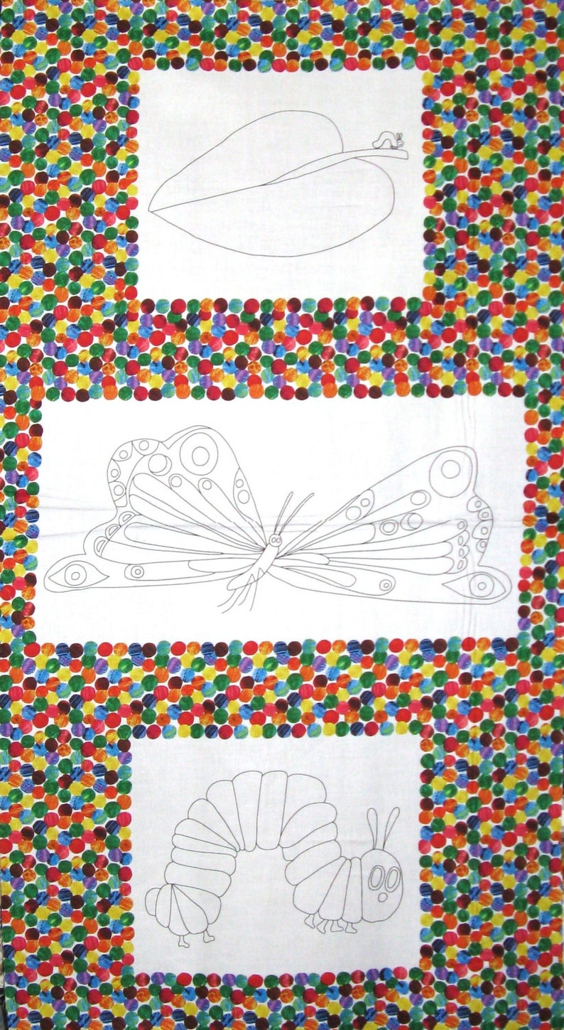 Eric Carle The Very Hungry Caterpillar Coloring Book Cotton Etsy - Eric Carle The Very Hungry Caterpillar Coloring Book Cotton Etsy