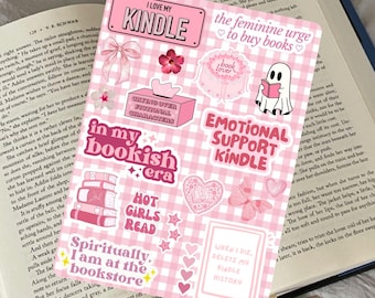 Roze leesgrage Kindle-inzetstuk | leesaccessoires | boekencadeau | cadeau voor boekenliefhebber | gezellige aansteker