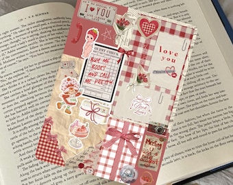 Red Vintage Kindle Insert | reading accessories | bookish gift | book lover gift | cozy kindle