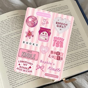 Pink Girly Coquette Bookish Kindle Insert | reading accessories | bookish gift | book lover gift | cozy kindle