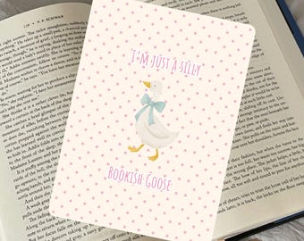 Capa para Kindle Silly Goose Bookish | acessórios de leitura | presente para amantes de livros | presente aconchegante para Kindle