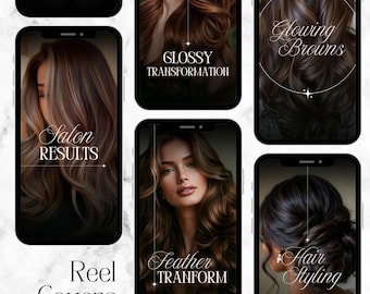 Paquete de plantillas de Canva para peluquería / Redes sociales, lista de precios, kit para Instagram (descarga digital)