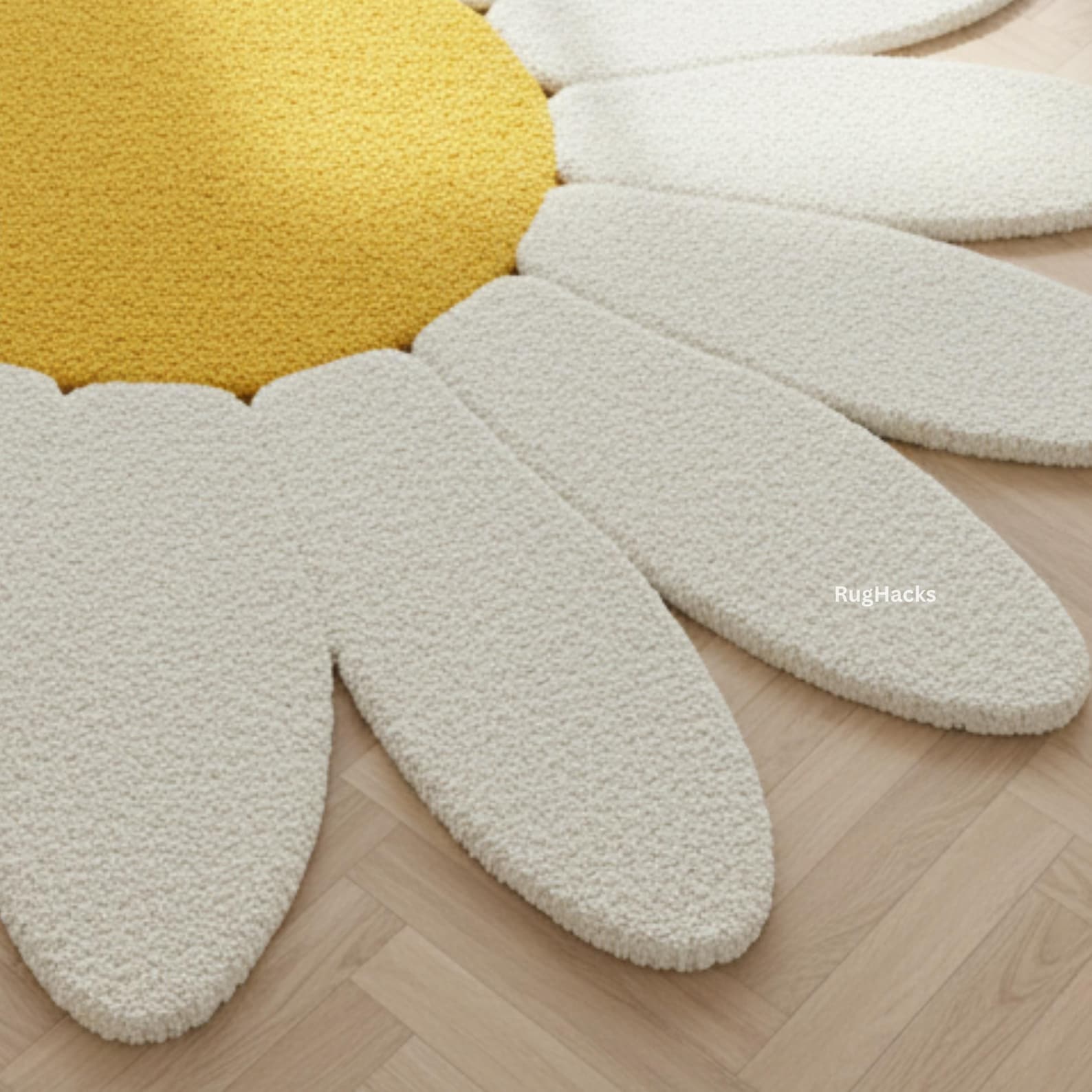 Small Daisy Rug Hand-tufted Wool Daisy Rug | Floral Decor - Etsy