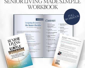 Senior Living Workbook: 15-Module Caregiving & Elder Care Planner (PDF Download)