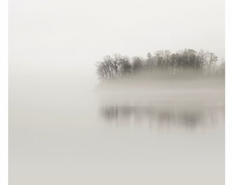 lake photography, lake print, neutral wall art, minimalist landscape photography, lake house art, minimalist photography