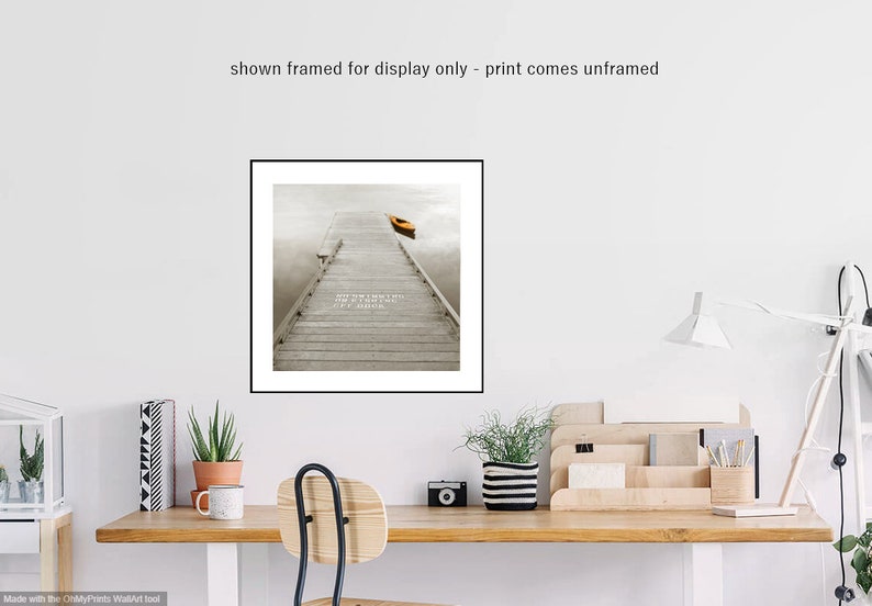 lake photography, kayak print, pier photography, lake house art, orange art, art for lake house image 5