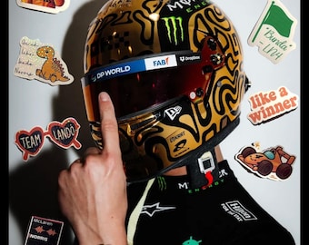 LN4 Stickers | Lando Norris Sticker Pack | Funny F1 Stickers | McLaren Merch |