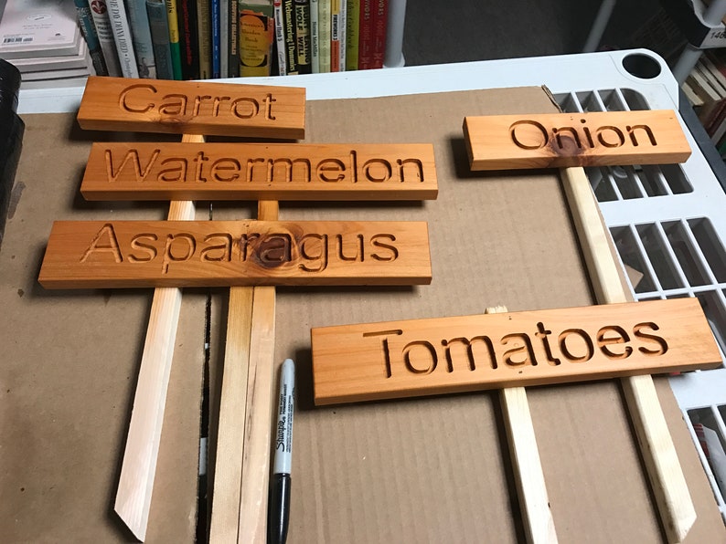 Handmade Vegetable Garden Signs For Gardens Custom Signs Etsy