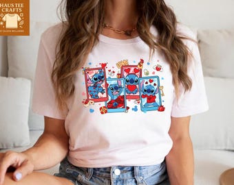Stitch Valentine Sweatshirt, Stitch Tee, Disney Valentine Shirt, Stitch Lover Gift, Love Tee