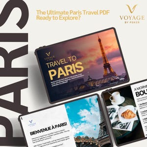 Paris Travel Guide PDF | 5-Day Itinerary, Food Tips, Clickable Maps | Digital Download