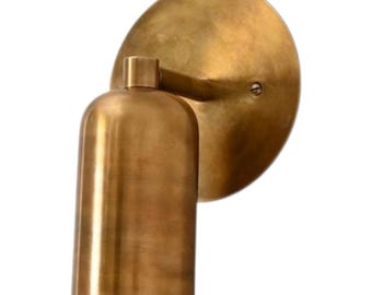 Handmade Brass Cone Wall Sconce | Mid-Century Modern Lighting
