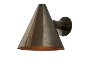 Minimalist Brass Wall Sconce | Mid Century Stilnovo Wall Lamp | Modern Brass Light Fixture | Handmade Pivot Sconce for Bedroom & Living Room