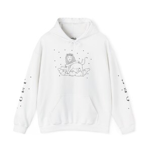 Leo Zodiac Hoodie, Astrology Sweatshirt, Star Sign Apparel, Unique Gift for Leo, Celestial Zodiac Wear, Astrology Lover&#39;s Fashion