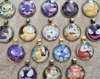 Pendentif carte Pokémon pour collier ou porte-clés