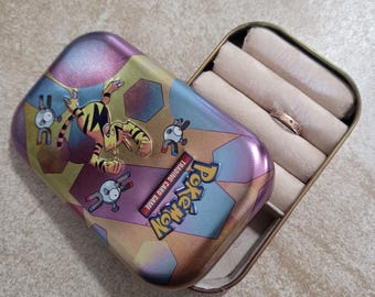 Boîte à bijoux en étain Pokemon recyclée faite main