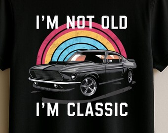 Ich bin nicht alt, ich bin klassische Sublimationsdesigns 6 PNG-Dateien