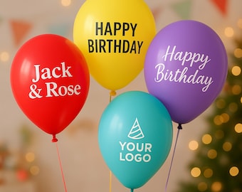 Custom Printed Latex Balloons | Personalized Balloon for Weddings, Birthdays & Events with Photo or Logo