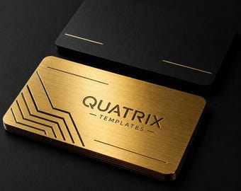 Custom Metal Realtor Business Card with Photo | Full Color Printed | Personalized Real Estate Agent Card | Logo QR Code | Silver Gold Black