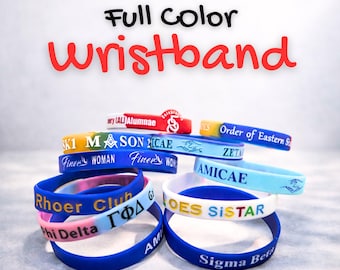 Personalized Charity Walk Silicone Wristbands, Custom Text Logo Colors, Relay For Life, Cancer Fundraiser
