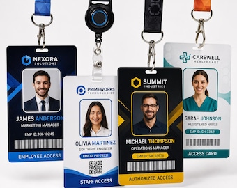 Custom PVC ID Card | Personalized Photo Badge, Employee Access Card, Volunteer Organizations, Business Professionals