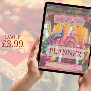 99p | Indian Wedding Planner | Organiser | Digital Planner | Hindu | Sikh | Muslim | Asian Weddings | Jago | Mehndi | Sangeet | Engagement