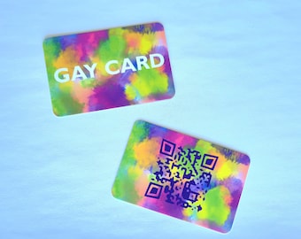 1 x Gay Card