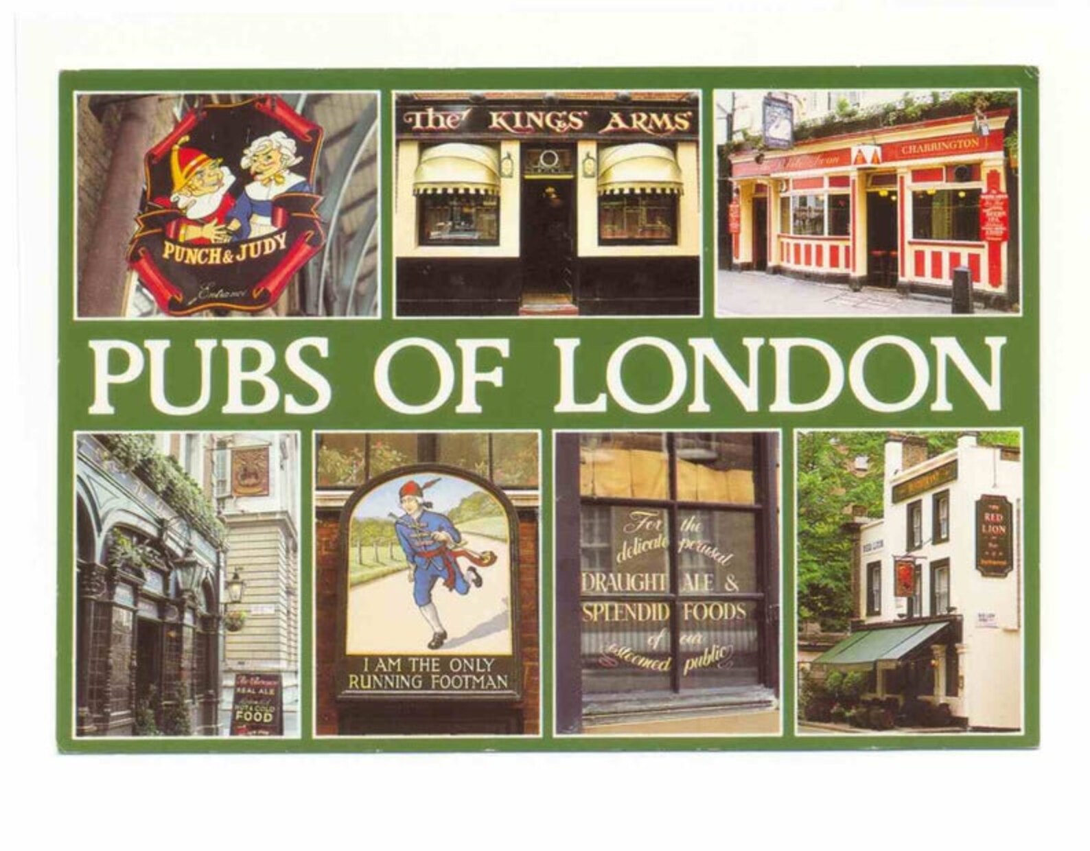 London Postcard Pubs Of London England Multiview Picture Etsy