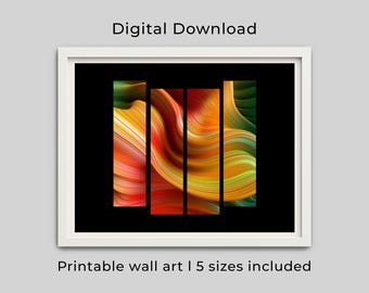 Colorful Abstract Wall Art | Modern Printable Art Print
