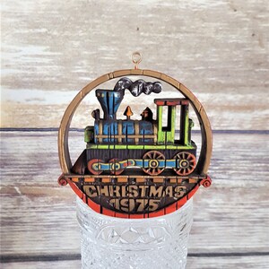 1975 Locomotive, Hallmark Ornament , Christmas Ornament, Tree Trimmer Collection Nostalgic Ornament
