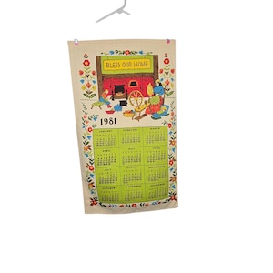 Vintage 1981 Calendar - Etsy