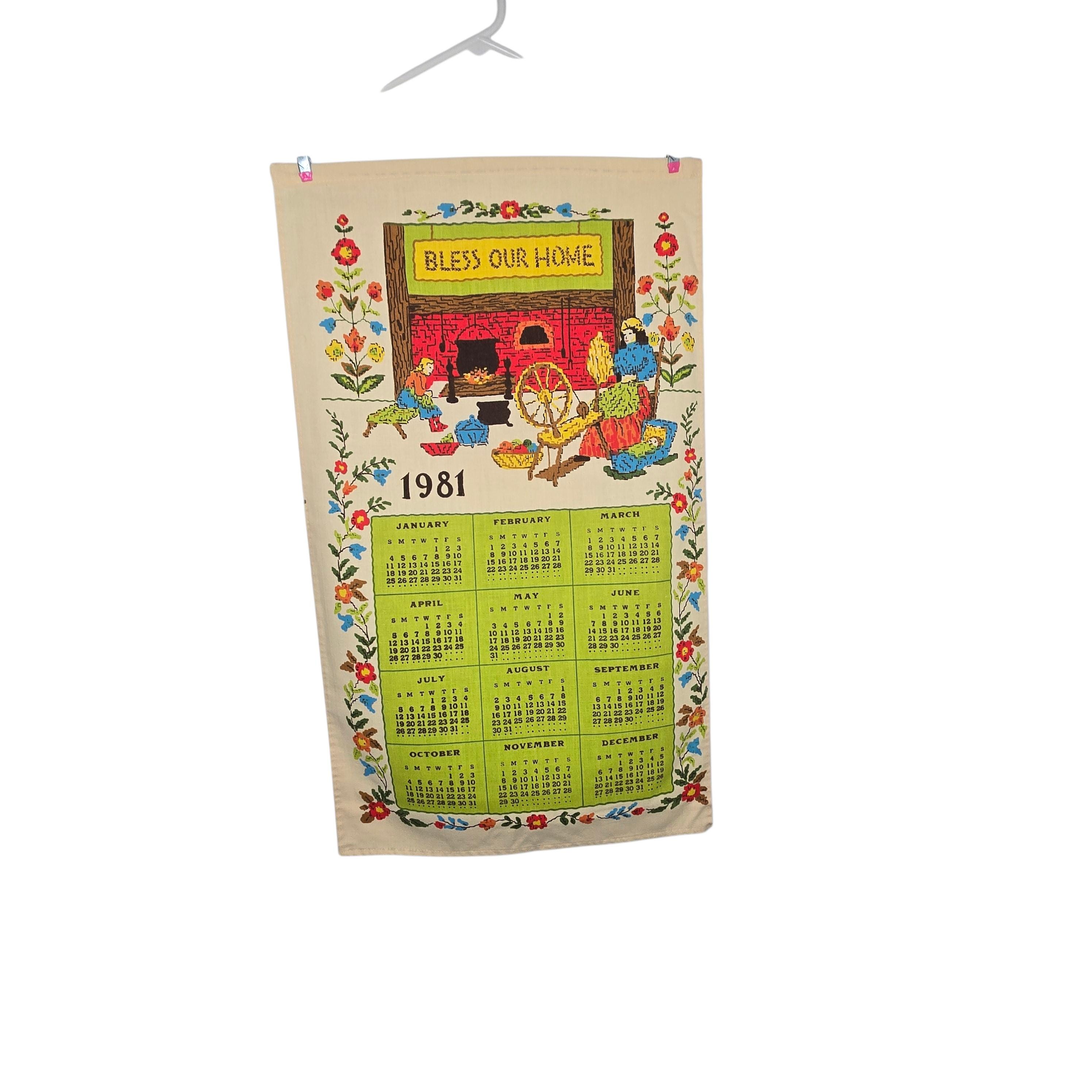 Vintage 1981 Calendar - Etsy