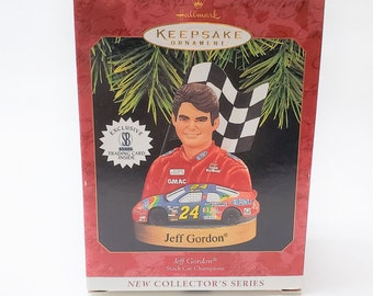 Vintage 1997 Stock Car Champions #1- Jeff Gordon Hallmark Keepsake Ornament, NASCAR, Gift for Racing Fan, Gift for NASCAR Fan