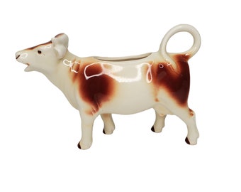 Vintage West Germany Porcelain Cow Creamer, Farmhouse Tabletop Decoration, Cottage Decor,  Gift For Mom, Gift For cow lovers