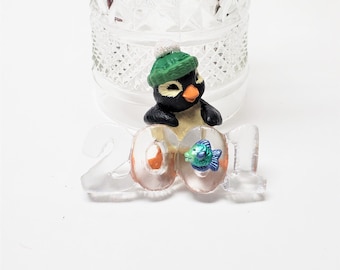 2001 Cool Decade Number 2 in Series Hallmark Keepsake Ornament, Penguin Christmas Ornament