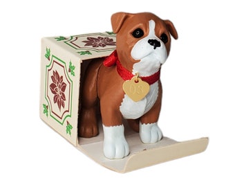 2003 Puppy Love Series Number 13 Hallmark Keepsake Christmas Ornament, Boxer Puppy in a Box