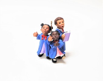 Vintage 1999 Praise the Day, Hallmark Keepsake Ornament, African American Christmas Ornament, Children Choir Singers