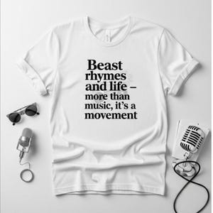 Beast Rhymes and Life T-Shirt | Bella+Canvas 3001, 100% Baumwolle
