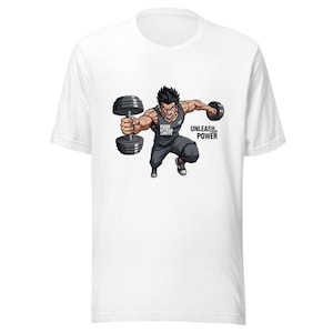 Anime Gym Tee - Push Beyond Limits - Motivational Anime Fitness Shirt  - Anime Gymwear for Otakus