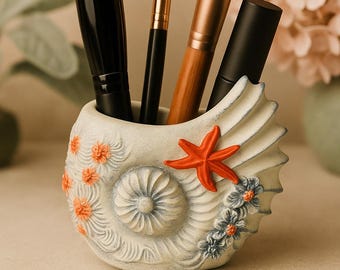 Coastal Seashell Jewelry Dish – Beachy Trinket Bowl